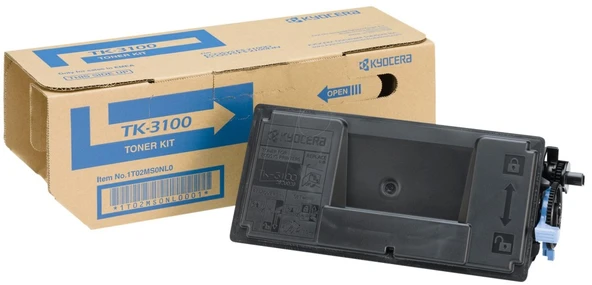 Kyocera TK-3100 Orjinal Fotokopi Toneri Ecosys M3040-3540dn FS-2100D-2100dn 12.500 Sayfa ürün görseli 1