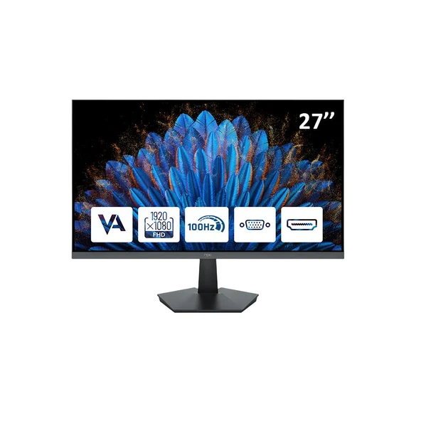 NPC 27" MF2708-A 100Hz 5ms VA FHD Hdmi+Vga Gaming Monitör ürün görseli 1