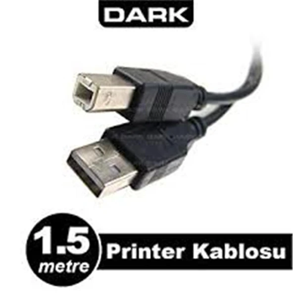 Dark DK CB USB2PRNL151 1.5mt USB 2.0 Yazıcı Kablosu ürün görseli 1