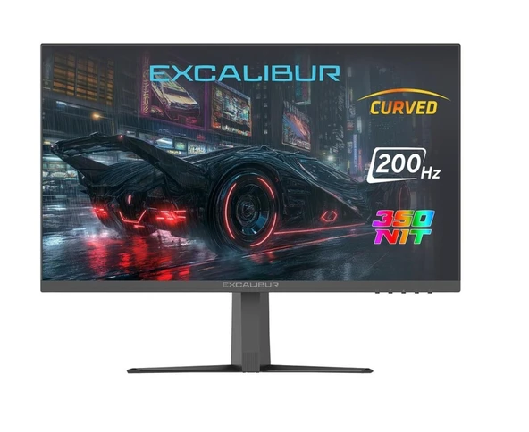 Casper 23.6" Excalibur M.E236FVC-D 200HZ 1MS 350NIT Fast VA Curved HDR10 Oyuncu Monitörü ürün görseli 1