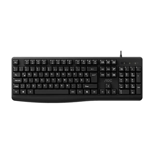 AOC KB120B-62 F Tuş Dizilimli USB Kablolu Klavye ürün görseli 1