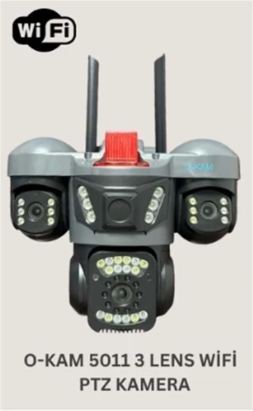 OKam O-Kam 5011 3 Lens Wifi PTZ Kamera ürün görseli 1