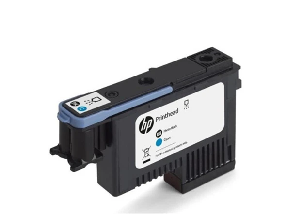 HP F9J86A 744 Fotoğraf Siyahı ve Mavi Baskı Kafası ürün görseli 1