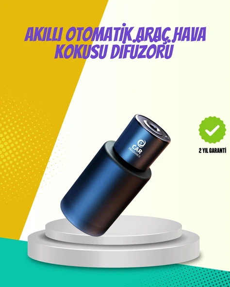 Doğal Difüzyonlu Şarjlı Oto Kokusu Cam Gövdeli ürün görseli 1