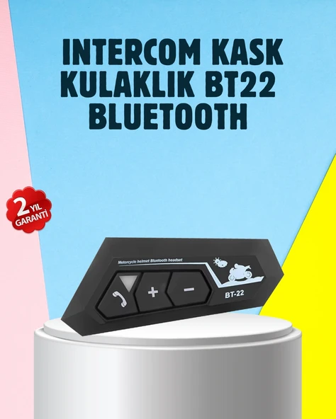 Bt22 Motosiklet Kask İçi Bluetooth Kulaklık İnterkom Destekli ürün görseli 1
