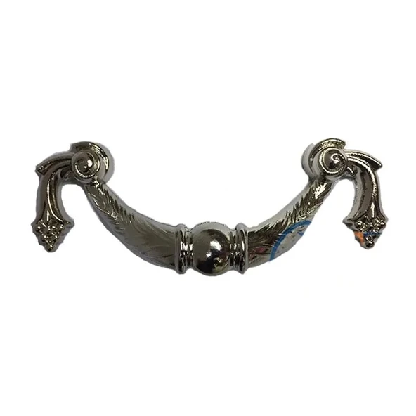 Dekoratif Zamak Üzümlü Kulp - 64mm, Nikel, 1 Adet ürün görseli 1