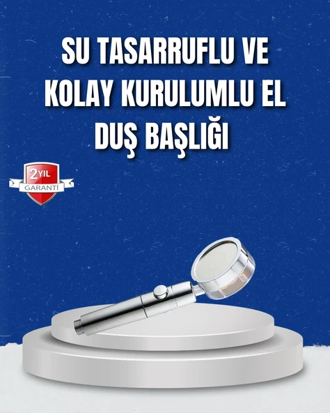 Şelale Sisi Ve Masaj Özellikli Banyo Duş Başlığı ürün görseli 1
