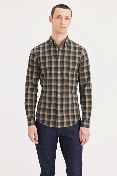 Oxford Slim Fit Gömlek Beige Beige S ürün görseli 1