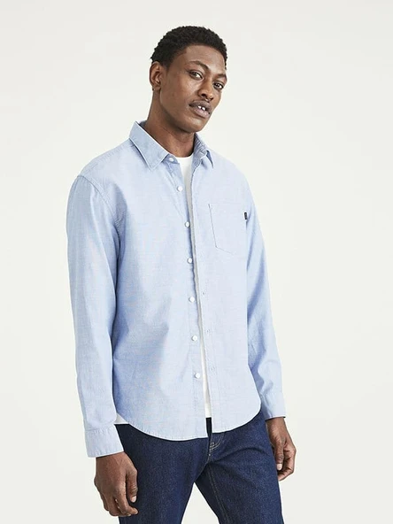 Stretch Oxford Mavi Gömlek Blue Blue S ürün görseli 1