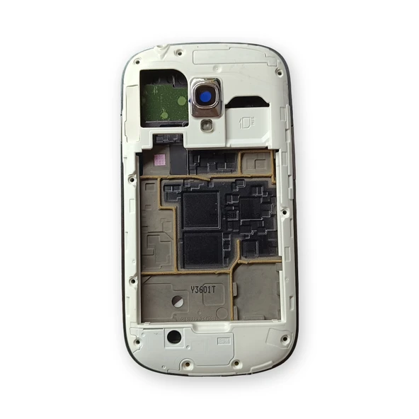 Samsung i8910 Kasa Samsung Galaxy S3 Mini Gri Renk Orta Kasa Çıtalı on off Ses tuş bordu Kamera Lensi ürün görseli 1