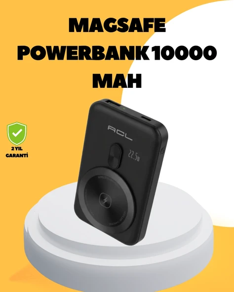 Manyetik Kablosuz Powerbank 22.5w Hızlı Şarj Lcd Göstergeli ürün görseli 1