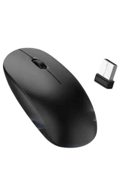 Ergonomik Tasarım Kablosuz Siyah Mouse Hassas Uzun Ömürlü ürün görseli 1