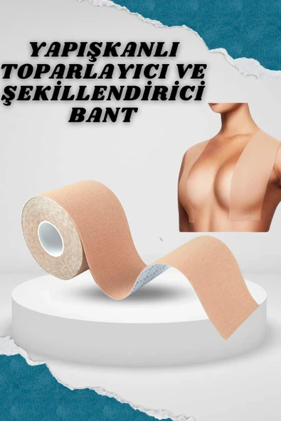 Toparlayıcı Göğüs Bandı Şekillendirici Ten Rengine Uygun Esnek Hassas Ciltlere Uygun ürün görseli 1