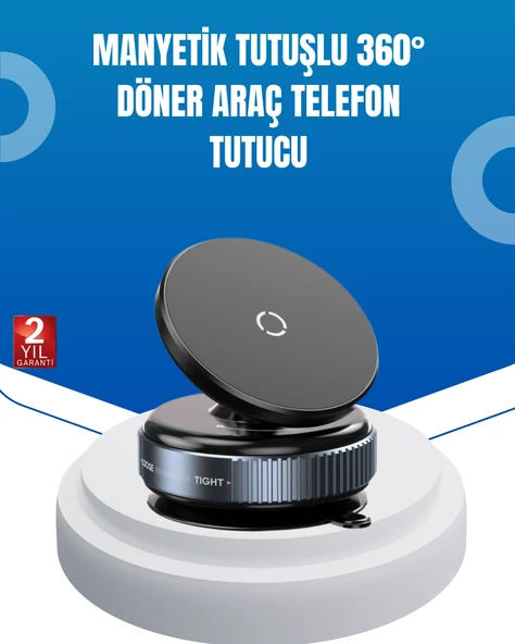 Evrensel Manyetik Araç Telefon Tutucu 360° Döner Başlık ürün görseli 1