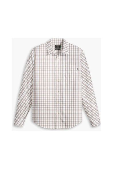 CASUAL SHIRT SLIM Beige Beige L ürün görseli 1