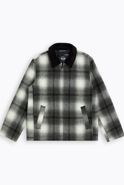 Wool Blend Laydown Collar James Dean Kadife Yakalı Mont Red Red S ürün görseli 1