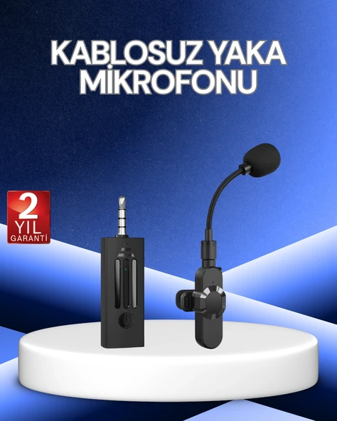 2.4 Ghz Düşük Gecikmeli Kablosuz Ses Kayıt Mikrofonu ürün görseli 1