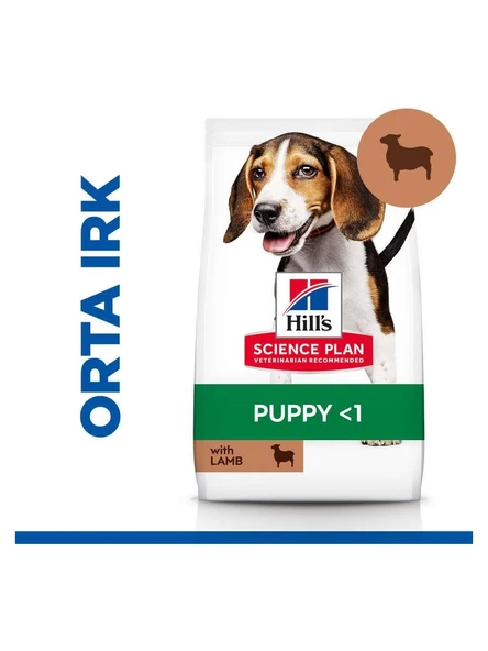 Hill's SP Kuzulu ve Pirinçli Orta Irk Yavru Köpek Maması 12+2KG ürün görseli 1