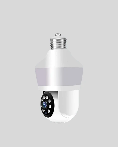 Hareket Algılamalı 360° Wi-fi Akıllı Ampül Kamera - Resim 2