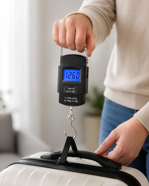 Dijital El Kantarı 50 Kg Hassas Lcd Ekranlı Bagaj Tartısı ürün görseli 1