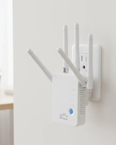 300mbps Wifi Tekrarlayıcı Wps Güvenlikli Ap Modlu Güçlendirici ürün görseli 1