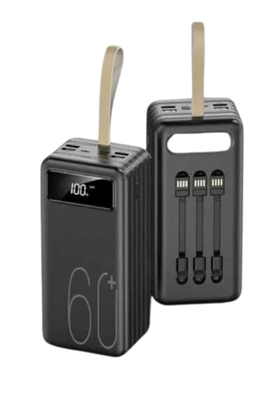 Hızlı Şarj 4 Çıkışlı Powerbank 60.000 Mah Taşınabilir Dijital Göstergeli ürün görseli 1