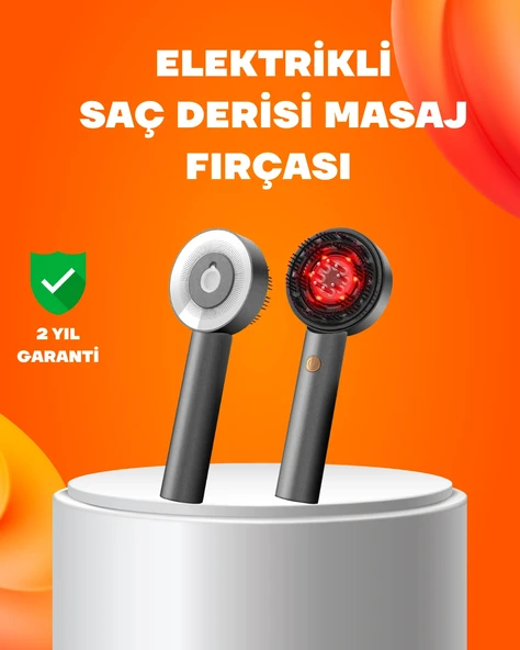 Kırmızı Işık Terapi Saç Derisi Masaj Tarağı 3 Modlu Yağ Hazneli ürün görseli 1
