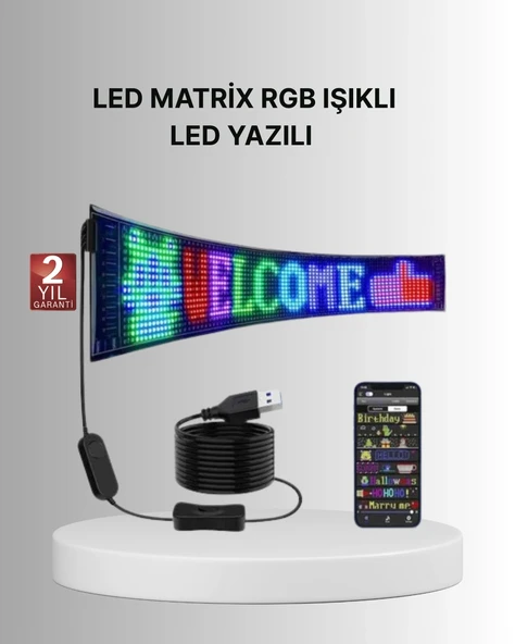 Gece Kullanıma Uygun Pixel Rgb Led Panel Es Atmosfer Işığı ürün görseli 1