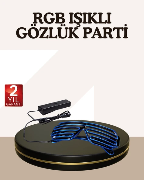 Gece Eğlenceleri İçin Led Işıklı Gözlük ürün görseli 1