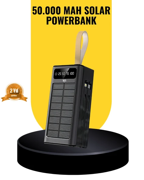 Taşınabilir Güneş Panelli Powerbank Çoklu Cihaz Şarj Destekli ürün görseli 1