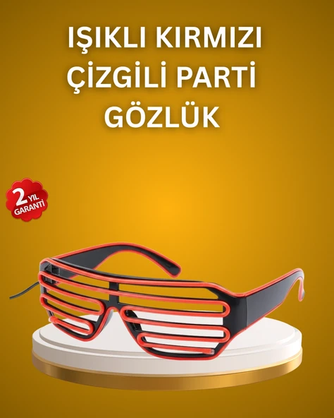 Kutlama Ve Etkinliklere Özel Led Işıklı Gözlük ürün görseli 1