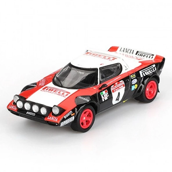 Mini GT 1/64 Lancia Stratos HF #4 1978 Rally Sanremo Winner ürün görseli 1