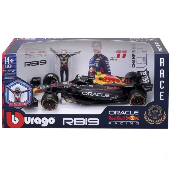 1:24 Formula 1 Oracle red Bull RB19 Model Araba - S01028036 - Resim 4