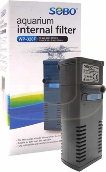 Sobo Akvaryum İç Filtre WP-320F 4W 300 Lt/Saat ürün görseli 1