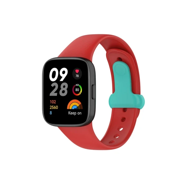 Xiaomi Redmi Watch 3 Origin Silikon Kordon (saat Değildir) - Kırmızı ürün görseli 1