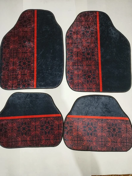 Dekoratif Desenli Oto Halı Paspas Takımı ürün görseli 1