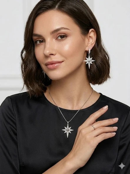 Taşlı Kutup Yıldızı Detaylı Set - Set0027 ürün görseli 1