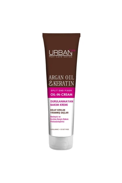 URBAN CARE Argan Yağı & Keratin Besleyici Ve Kırılma Karşıtı Durulanmayan Saç Bakım Kremi 150 Ml ürün görseli 1
