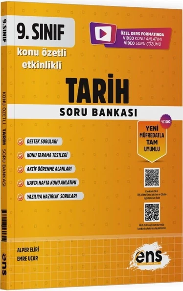 9. Sınıf Tarih Etkinlikli Soru Bankası ENS Yayıncılık ürün görseli 1