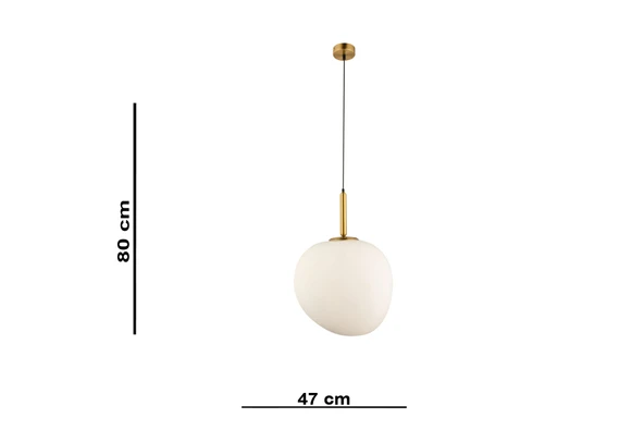 Lampaluce Modern Tasarımlar Opaco Tekli Sarkıt 47cm - Resim 3