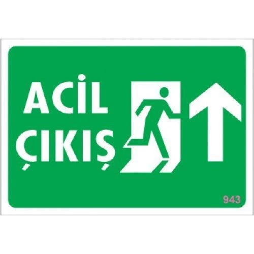Pvc Levha quot;Acil Çıkışquot; 17,5*25 cm ürün görseli 1