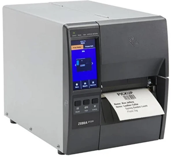 Zebra ZT231T Termal Transfer 203 Dpi Usb, Seri, Ethernet Endüstriyel Barkod Yazıcı ürün görseli 1