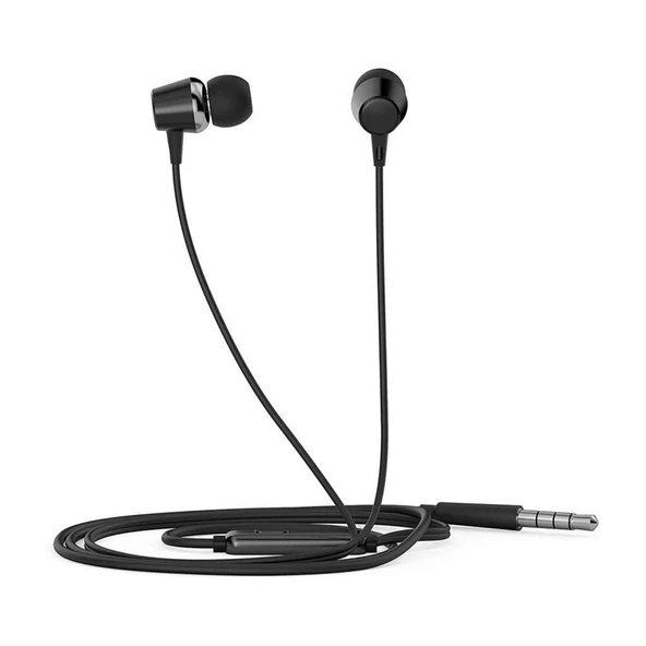Hp DHE-7000-BK Kablolu Kulakiçi 3.5mm Jack Mikrofonlu Siyah Kulaklık ürün görseli 1