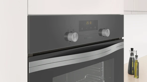 Profilo FRMA225G 66 Lt 8 Programlı Gri Ankastre Fırın - Resim 2
