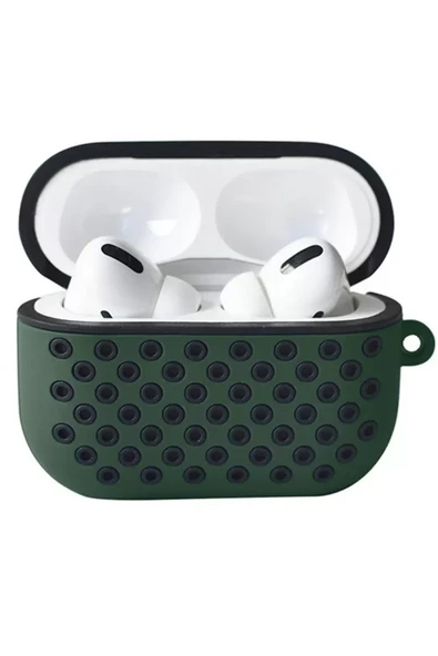 Newface Apple Airpods Pro 2 (2.nesil) Spor Delikli Kılıf - Haki Yeşil-Siyah ürün görseli 1