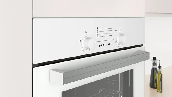 Profilo FRGA103B 66 Lt 4 Programlı Beyaz Ankastre Fırın - Resim 2