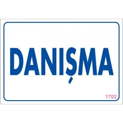 Pvc Levha quot;Danışmaquot; 17,5*25 cm ürün görseli 1
