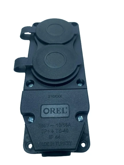 Eco Lounge Orel 1X16 2 Li Kauçuk Grup Priz 220 V ürün görseli 1