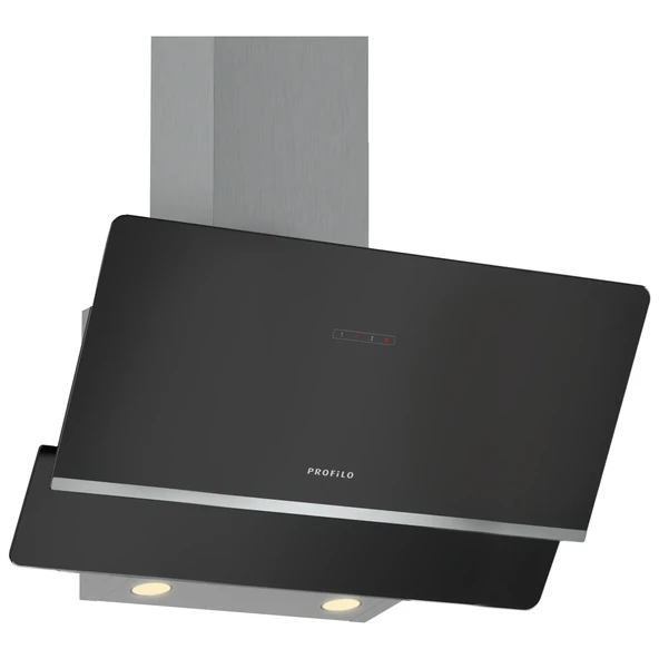 Profilo DVK8J661 Siyah Cam Yüzey 80 Cm Duvar Tipi Davlumbaz ürün görseli 1