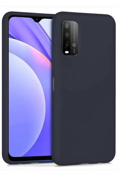 Newface Xiaomi Redmi 9T Kılıf Nano içi Kadife Silikon - Siyah ürün görseli 1